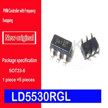 5ШТ Совершенно новый оригинальный точечный LD5530RGLL LD5530 sot23-6 30R Зеленый ШИМ-контроллер с Переключением Частоты