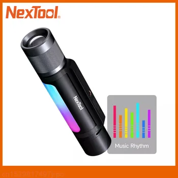 Nextool 12 в 1 Фонарик 900лм Водонепроницаемый динамик USB-C PowerBank RGB Музыкальный ритм Световая звуковая сигнализация для кемпинга на открытом воздухе