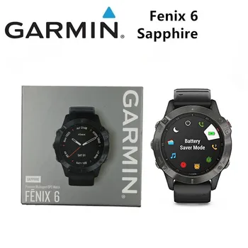 Поддержка часов Garmin Fenix 6 Sapphire с несколькими портами интеллектуального спортивного GPS для велосипеда, позиционирования при плавании, измерения частоты сердечных сокращений.