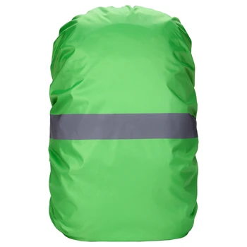 20-100 л Водонепроницаемый спортивный рюкзак, сумка, дождевик со светоотражающей полосой, чехол для велоспорта, кемпинга, пеших прогулок, альпинизма, зеленый