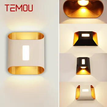 TEMOU Современные Уличные настенные светильники LED IP65 Водонепроницаемые бра Креативный Домашний Декор для балкона
