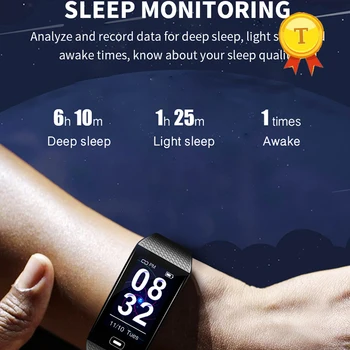 монитор сна, умный браслет, браслет с цветным экраном, фитнес-трекер, Пульсометр, смарт-браслет Sport для Android IOS