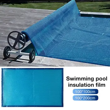 Водонепроницаемая и пылезащитная изоляционная пленка для покрытия бассейна С перфорированной окантовкой синего цвета