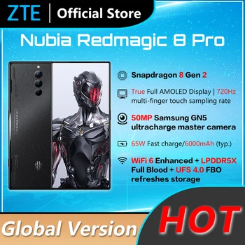 Nubia Redmagic 8 Pro Глобальная версия Игрового Мобильного телефона 6.8 