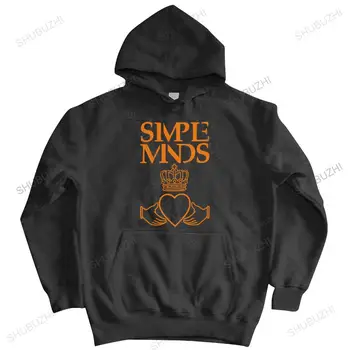 новая хлопковая весенняя мужская куртка с капюшоном, повседневная толстовка Simple Minds, ведущая рок-группы, мужская хип-хоп толстовка, черное пальто на молнии