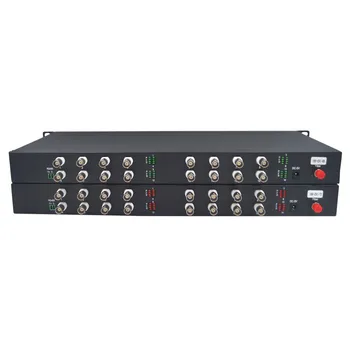 16-портовый CCTV 1080P AHD CVI TVI BNC Аналоговый Волоконно-оптический видео конвертер