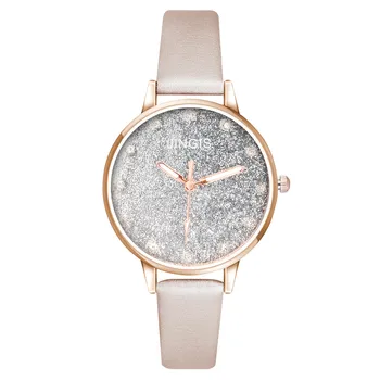 2023 Женские кварцевые часы с золотым кожаным ремешком, высококачественные Модные Простые Женские наручные часы Reloj Mujer