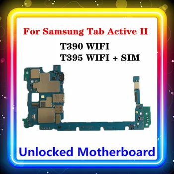Для Samsung Galaxy Tab Active 2 T390 T395 Материнская Плата с Поддержкой Wi-Fi SIM-карты Оригинально Заменена, Установлен Чистый Android С Полным Чипом