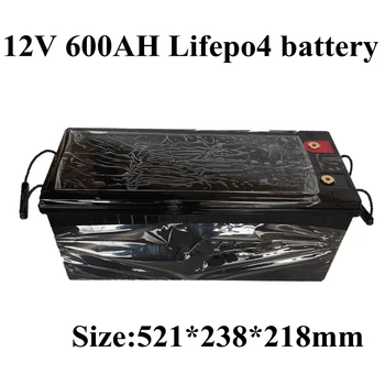 Водонепроницаемый 12,8 V 600Ah 12V Литиевый Lifepo4 Аккумулятор для Сабвуфера На Солнечной Батарее RV EV Camper Резервное Питание + Зарядное устройство 20A