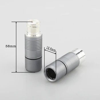 Латунь, 4шт, высококачественная посеребренная теллуриевая медь, штекерный разъем XLR audio XLR, штекерный разъем баланса для hi-fi-штекера