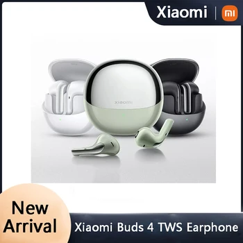 Официальные беспроводные наушники Xiaomi Buds 4 Bluetooth 5.3 3 микрофона с активным шумоподавлением Беспроводные наушники 30 часов для Xiaomi 13