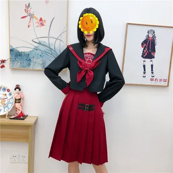 Одежда в восточном стиле, студенческая форма, китайская юбка для косплея, школьная форма, костюм, Китайское традиционное платье Hanfu Women KK3667