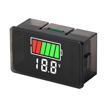 Светодиодный цифровой дисплей Вольтметр измеритель напряжения тестер USB 5V 2A для автомобиля постоянного тока 12V P15F