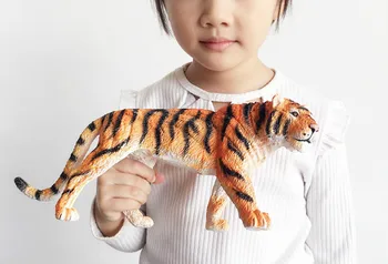 Моделирование диких животных, Тигр, ПВХ Модели, Фигурки, коллекции игрушек для подарка мальчику
