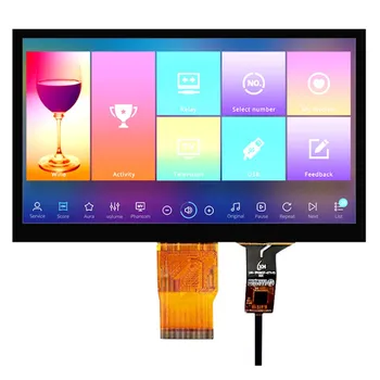 7-дюймовый IPS TFT ЖК-дисплей с 50-контактным емкостным сенсорным экраном, промышленный дисплей, интерфейс RGB с разрешением 1024 * 600