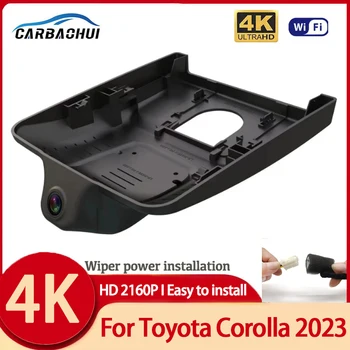 Новинка!Подключи и играй Автомобильный видеорегистратор WiFi Видеомагнитофон 4K Dash Cam Камера для Toyota Corolla 2023 Высококачественный регистратор вождения UHD 2160P