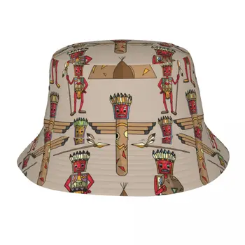 Широкополая шляпа Унисекс, кепки-бобы, хип-Хоп Gorros Culture Pattern, Летняя Панама, Пляжная шляпа для рыбалки от солнца