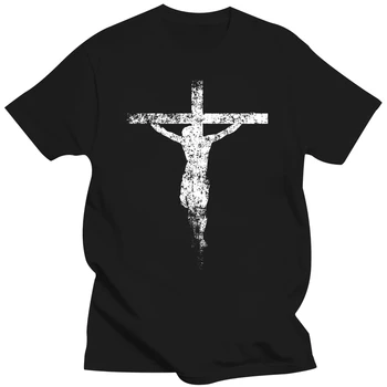 Футболка С крестом Иисуса, Диос Иисус Мессия, Мессии, христианство, Бог, мужская футболка с коротким рукавом, женская футболка