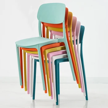Европейские обеденные стулья на открытом воздухе, дизайнерские красивые обеденные стулья для пляжа, Европейская пластиковая кухонная мебель Cadeiras
