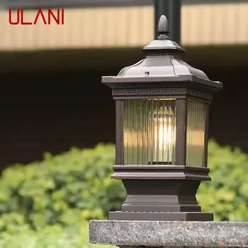 Уличный классический светильник ULANI, простой электрический светодиодный светильник на столбе, водонепроницаемый для внутреннего двора виллы, ретро-ландшафта сада