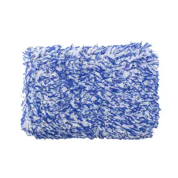 Салфетка для мытья автомобиля высокой плотности, супер мягкая салфетка для мытья автомобиля, полотенце для мытья автомобиля из микрофибры, губчатый блок синего цвета