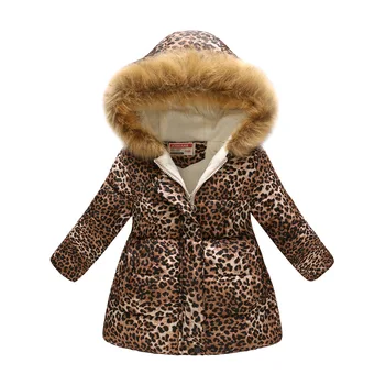 Зимние теплые пуховики для девочек, детская толстая верхняя одежда с мультяшным принтом, детская одежда, осенняя куртка для девочек-подростков, пальто с капюшоном