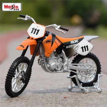 Maisto 1:18 Модель мотоцикла из сплава KTM 520 SX, Изготовленная на заказ, Металлические Игрушечные Транспортные Средства, Коллекция Моделей Мотоциклов, Детские Подарки