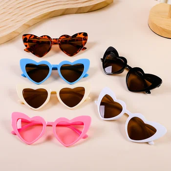 Солнцезащитные очки в форме сердца для детей, милые летние уличные солнцезащитные очки для улицы, классические солнцезащитные очки UV400