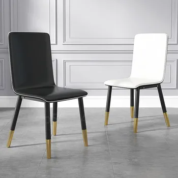 Современный стул Минималистичный Домашний обеденный стул в скандинавском стиле Легкие роскошные офисные кресла со спинкой для ресторана, табурет для отдыха, повседневные стулья