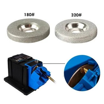 2шт Алмазный шлифовальный круг, Круговой диск 50 мм для электрической многофункциональной точилки, аксессуары для заточки шлифовальных станков 180/320#