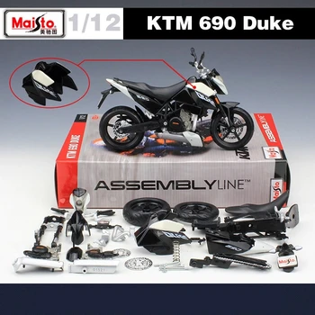 Maisto 1:12 KTM 690 Duke Версия для сборки, Модель мотоцикла Из сплава, Литые под давлением Металлические Игрушки, Коллекция Моделей Мотоциклов, Подарки Для Детей