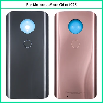 Задняя Крышка Battey Для Motorola Moto G6 G6 Задняя Стеклянная Дверца Корпуса Панели Корпуса Замените На Moto G6 Крышку Батарейного Отсека С Логотипом и клеем