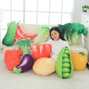 Креативная имитация фруктов, плюшевая игрушка для сна для девочек, подушки, овощи, милые диванные подушки, куклы, пупсы