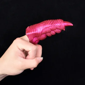 БДСМ Силиконовый чехол для пальцев с Драконьим когтем, массаж для мастурбации клитора, Жгут для презервативов, Флирт, Сексуальная игра для взрослых, секс-игрушки для пар