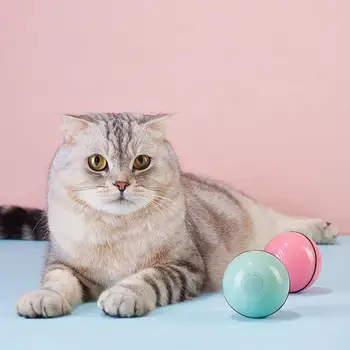Новый Вращающийся на 360 Градусов Светодиодный Мяч Для Кошек Cats Interactive Ball Anti-deform Красочное Изменение Освещения