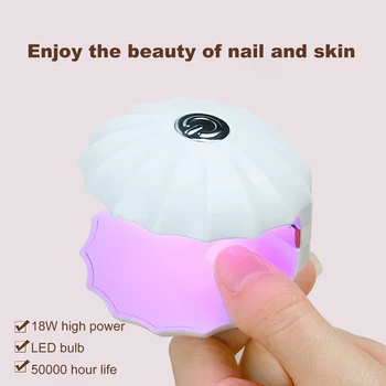 Сушилка для ногтей MINI 18W USB UV LED Лампа Для Дизайна Ногтей Инструменты Для Маникюра Pink Egg Shape Design 30S Быстросохнущая Отверждающая Лампа для Гель-Лака
