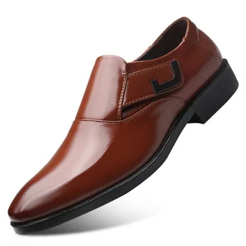 Мужские туфли на плоской подошве, модные модельные туфли с острым носком, мужские кожаные дизайнерские туфли, деловые офисные мужские туфли для вечеринок, большие размеры 38-48