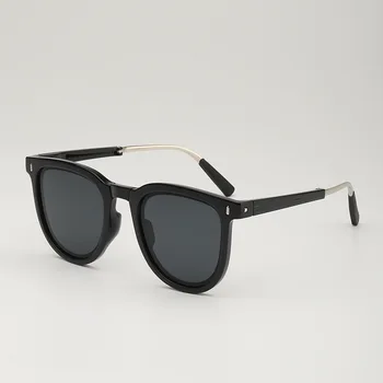 Складные солнцезащитные очки для женщин Мужская мода Простые Летние Пляжные очки для вождения Черные солнцезащитные очки Винтажный тренд Мужские Женские очки Оттенки