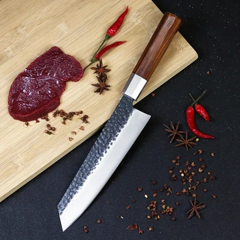 Дамасский нож шеф-повара из дамасской стали 8-дюймовый дамасский кухонный нож из закаленного дерева HD лучший подарок