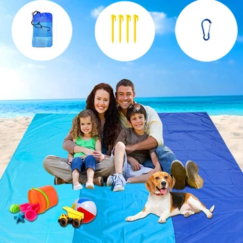 Портативный коврик для пикника в кемпинге, барбекю на открытом воздухе, Легкое водонепроницаемое пляжное одеяло для предотвращения попадания песка, складные утолщенные коврики для сна