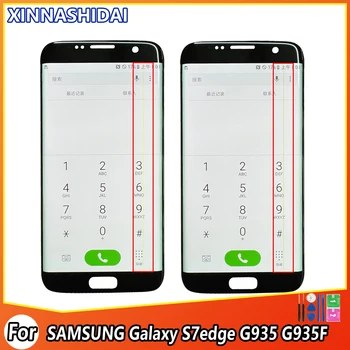 ЖК-Дисплей Для SAMSUNG Galaxy S7 edge G935 G935F G935FD SM-G935FD Дисплей С Сенсорным Экраном, Дигитайзер В Сборе, Замена Черными точками