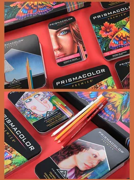 Sanford Prismacolor Premier 24 48 72 132 150 Профессиональные цветные карандаши для художников с мягкой сердцевиной яркого цвета для начинающих взрослых