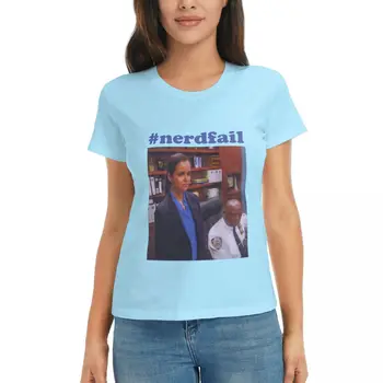 Классическая футболка #nerdfail, футболка с коротким рукавом, женская одежда, женские футболки