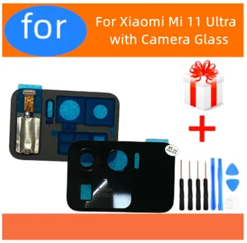 Оригинальный Новый Задний Сенсорный ЖК-Экран Digitizer Для Xiaomi Mi 11 Ultra с Заменой Стеклянного Объектива Камеры Mi11 Ultra