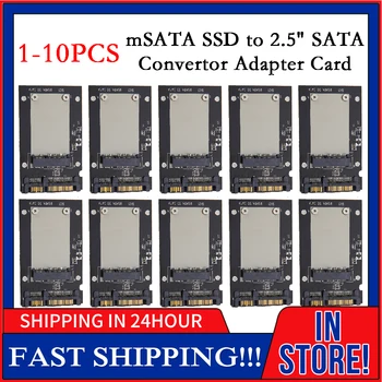 10-1шт mSATA SSD до 2,5-дюймового преобразователя SATA Карта-адаптер Компьютерная Переходная карта Высококачественная плата-адаптер для преобразования печатных плат