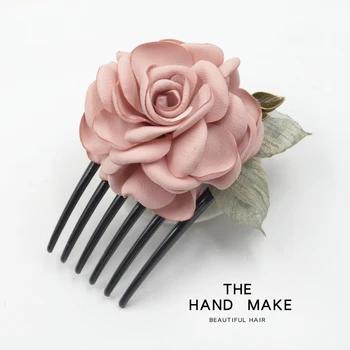 модные расчески для волос ручной работы 3D с милой пчелой и розовым бантом в виде цветка