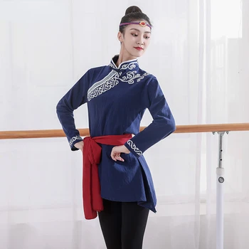 Тибетско-Монгольская традиционная одежда, танцевальный костюм для взрослых, фестиваль меньшинств, Тибетский наряд, Одежда для народных танцев Ханфу