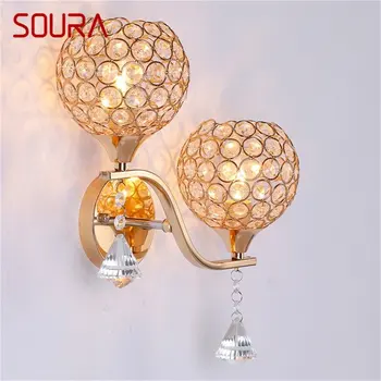 Настенные светильники SOURA Современные Светодиодные Две лампы Креативный Роскошный Декор для домашнего Прохода