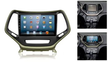 10,1-дюймовая автомобильная панель для Jeep Cherokee, панели аудиоадаптера, рамка для автомобильного DVD, приборная панель