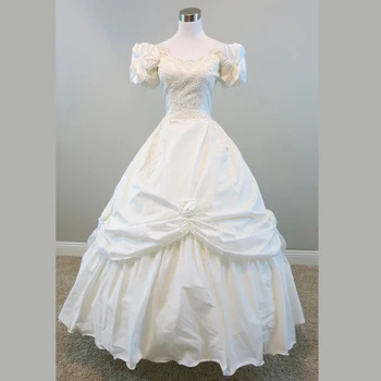 Белое платье принцессы театра Возрождения, платье Гражданской войны, южная красавица, белое вечернее платье, белое свадебное платье, платье